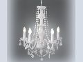 Bachata Class White Chandelier