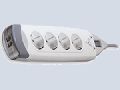 4 Soket 2M-Cable Tel Korumal� Ak�m Koruyucu