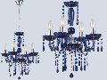 Mavi �� Mekan Kristal Modern Avize