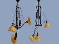3-Orange Chandelier
