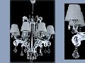 Swan 8 Arm Chandelier
